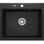 DEANTE Fregadero de granito compuesto 1 cubeta 780x440mm negro
