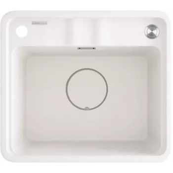 DEANTE Fregadero de cocina de compuesto de granito 1 cubeta Negro 580x440mm