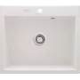 DEANTE Fregadero de cocina de granito compuesto 1 cubeta negro 580x490mm