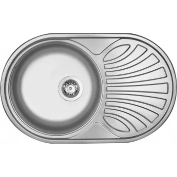 DEANTE fregadero 1 cubeta de acero inoxidable con escurridor 780x430 mm cepillado