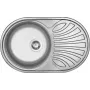 DEANTE fregadero 1 cubeta de acero inoxidable con escurridor 780x430 mm cepillado