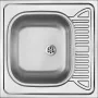 DEANTE Fregadero de cocina de acero inoxidable 1 cubeta con escurridor - montaje sobre encimera - 780 x 435 mm