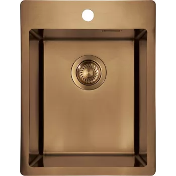DEANTE Fregadero de acero de 1 seno 440x440 mm acero inoxidable satinado