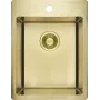 DEANTE Fregadero de acero 1 cubeta 440x440mm acero inoxidable acabado satinado