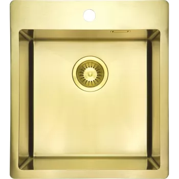 DEANTE Fregadero de acero de 1 cubeta 600x450 mm acero inoxidable cepillado