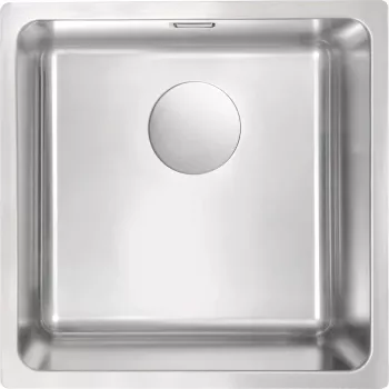Fregadero de acero DEANTE 1 seno Onyx Black 860x500 mm