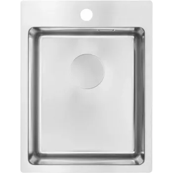 DEANTE fregadero de acero 1 cubeta Onyx Black granito compuesto encimera cocina 530x500mm