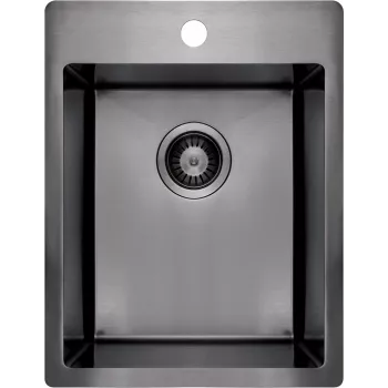DEANTE fregadero de acero 1 cubeta - fregadero de cocina bajo encimera de acero inoxidable 540x440 mm