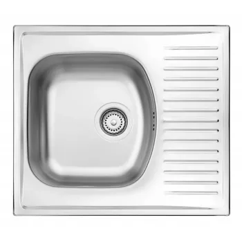 Fregadero de acero 1 cubeta con escurridor