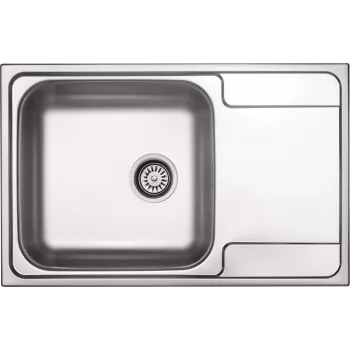 Fregadero de acero 1 cubeta con escurridor
