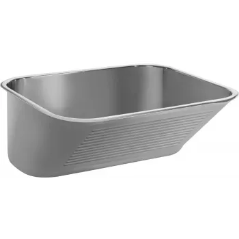 DEANTE Fregadero utilitario 1 cubeta - empotrado o de pared, acero inoxidable AISI 304, 500x400 mm