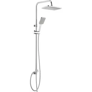 DEANTE Alcachofa de ducha 1 función cromada 80mm chorro lluvia mango ABS