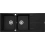 DEANTE Fregadero de granito 2 senos con escurridor - Onyx Black