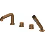 DEANTE Grifo de bañera de 4 orificios con set de ducha - Cromo