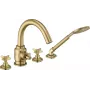 DEANTE Grifo de bañera de 4 agujeros con set de ducha Cromo