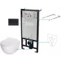 DEANTE Conjunto de inodoro empotrado 6 en 1