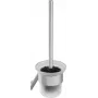 DEANTE ADI F711 Escobilla para WC de pared con soporte de acero inoxidable, plata mate, 38 cm