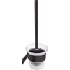 DEANTE ADI N711 set de cepillo para WC suspendido con soporte de acero inoxidable, plata, mate