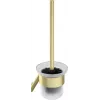 Cepillo de WC de pared DEANTE ADI_R711 con soporte de acero inoxidable, negro mate