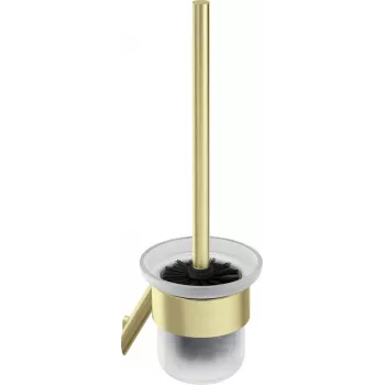 Cepillo de WC de pared DEANTE ADI_R711 con soporte de acero inoxidable, negro mate