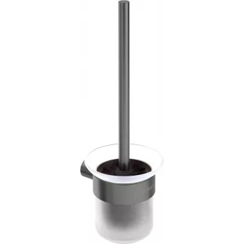 DEANTE ADR_D711 Set de escobilla para WC de pared LOFT negro mate