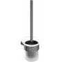 DEANTE ADR_D711 Set de escobilla para WC de pared LOFT negro mate