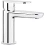 DEANTE Arnika Grifo de lavabo con limitador de temperatura, negro mate, 1 agujero, montaje en superficie