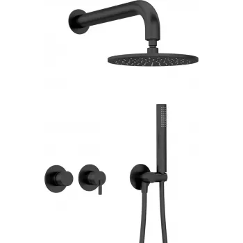 Set de ducha empotrable DEANTE Arnika con alcachofa - mezclador horizontal, cromo