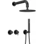 Set de ducha empotrable DEANTE Arnika con alcachofa - mezclador horizontal, cromo