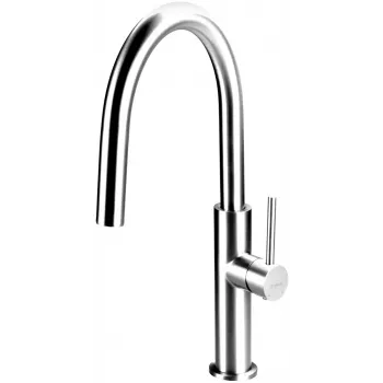 DEANTE Arnika Grifo de cocina negro mate extraíble monomando
