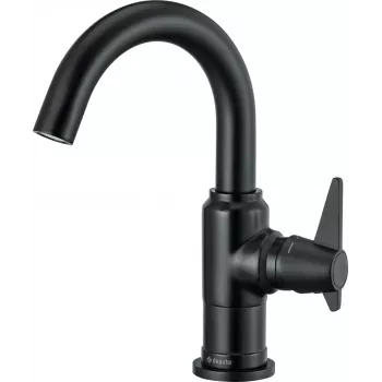 DEANTE Arnika Nero Grifo de lavabo negro mate batería