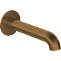 DEANTE Arnika Nero caño de baño negro mate 2 orificios montaje en pared monomando latón