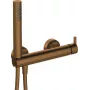 DEANTE grifería de bañera de pared Arnika Nero con set de ducha, negro mate