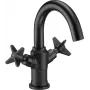 DEANTE Arnika Nero Monomando de lavabo negro mate 1 orificio montaje en superficie cartucho cerámico 25 mm Eco-flow