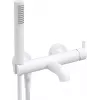 DEANTE Arnika Grifo de bañera de pared con conjunto de ducha - negro mate