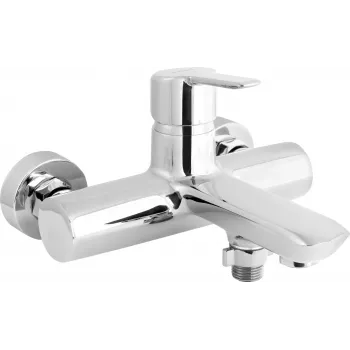 DEANTE Grifo de bañera de pared Arnika con 1 manija, negro mate