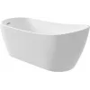 DEANTE Bañera exenta asimétrica de acrílico 170 cm blanca