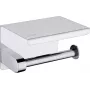 DEANTE Bari Portarrollos de papel higiénico de pared con estante - acero inoxidable cromo