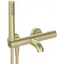 Grifería de bañera DEANTE con conjunto de ducha - monomando de pared, cromo, latón, cartucho cerámico, manguera de acero inoxidable de 150 cm