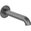 DEANTE Caño de bañera de pared Montaje en pared Negro mate Latón Arnika Nero