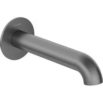 DEANTE Caño de bañera de pared Montaje en pared Negro mate Latón Arnika Nero