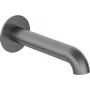 DEANTE Caño de bañera de pared Montaje en pared Negro mate Latón Arnika Nero