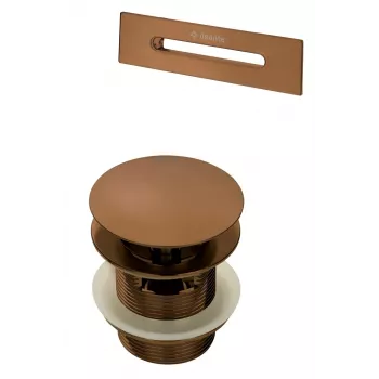 Conjunto de desagüe y rebosadero DEANTE para bañera - cromo, click-clack automático
