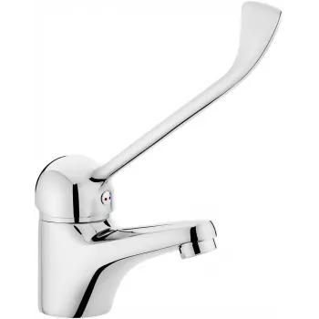 DEANTE BOJ 021C Grifo monomando de lavabo con tapón automático pop-up, cromo, serie Clinic