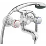 DEANTE BON 011D Monomando de bañera con set de ducha, negro mate, montaje en pared