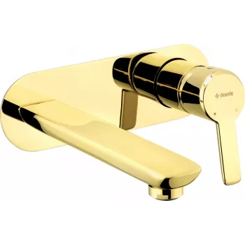 DEANTE BQA Z54L Monomando de lavabo empotrado, negro mate, latón, monomando, montaje en pared