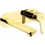 DEANTE BQA Z54L Monomando de lavabo empotrado, negro mate, latón, monomando, montaje en pared
