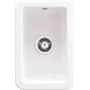 Fregadero de cerámica de un seno con escurridor integrado DEANTE, Blanco, 780x500 mm