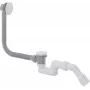 DEANTE Sifón de bañera Click-Clack con acabado cromado y rebosadero flexible