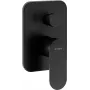 DEANTE Grifo de ducha empotrado con conmutador de ducha, negro mate, serie Arnika Nero